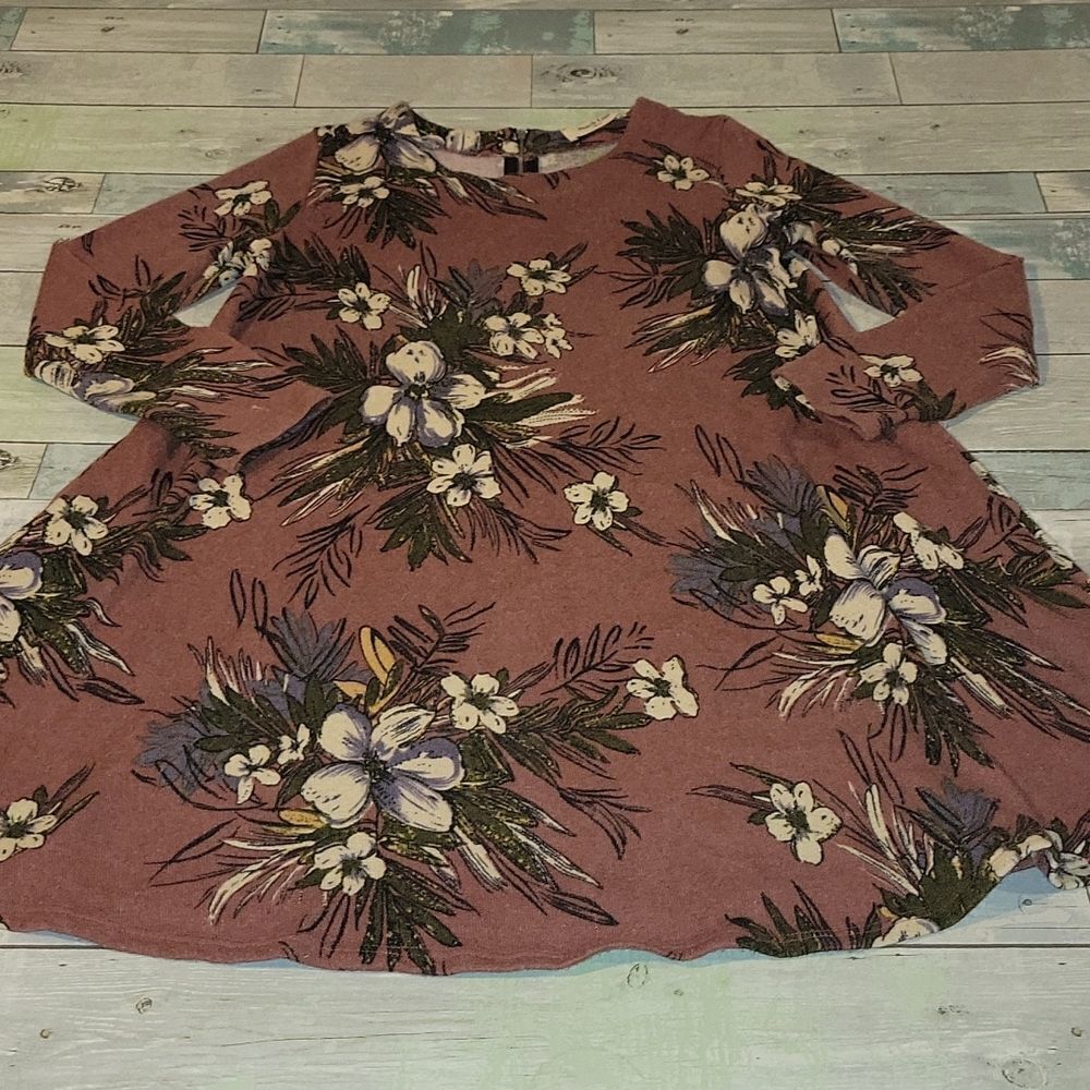 Peach Love Floral Dress sz Small